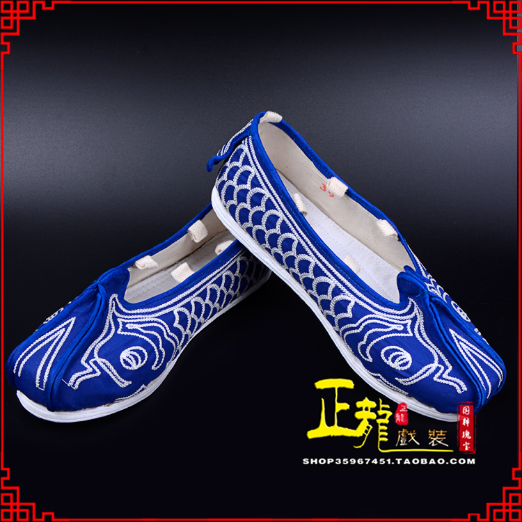 下关戏鞋舞台演出鞋水路英雄三义斋布底鱼鳞洒