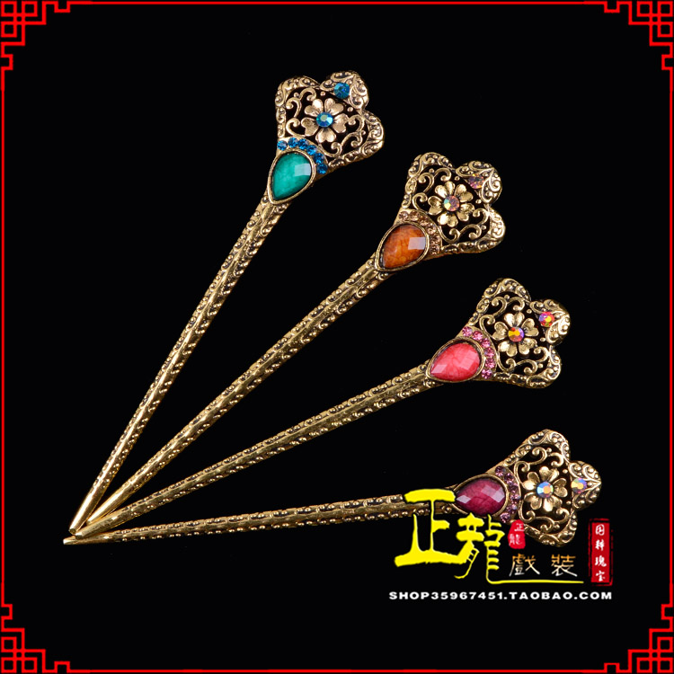 下关头饰老旦青衣员外夫人簪子 老旦发簪